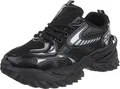 Ital-Design Damen Freizeitschuhe , Textiloptik Sneakers Low 88519540 Schwarz Gr. 38