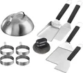 Enders Plancha Griddle Set inkl. Rezeptheft Wender Dome Spachtel Bürste