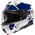 Schuberth C5 Globe Klapphelm, weiss-türkis-blau, Größe 3XL für Männer
