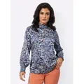 creation L Klassische Bluse Satinbluse beige 38