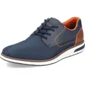Rieker Schnürhalbschuhe bequem in blau, Gr. 42 - Blau - 42