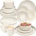 Sänger Kombiservice, Creme, Stein, 30-teilig, 27x10x27 cm, kratzfest, Essen & Trinken, Geschirr, Geschirr-Sets, Kombiservice