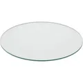 Relaxdays Glasplatte ESG Transparent Hitzebeständig 50 cm