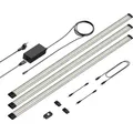 ledscom.de LED Unterbau-Leuchte Siris, Bewegungsmelder, flach, je 90cm, je 963lm, warm-weiß, 3er Set