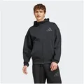 adidas Sportswear Kapuzensweatshirt NEW ADIDAS Z.N.E. ZIP-HOODIE für sportliche Aktivitäten, aus Polyester und Baumwolle schwarz XL (56/58)