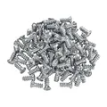 100 x SOTECH Euroschrauben 6,3 x 13 mm Vario Spezialschrauben Vollgewinde Bohrung 5 mm mit Panheadkopf (Rundliche Kopfform für hohe Auflagekraft)