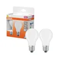 2er Pack OSRAM LED E27 Glühbirne Star Classic A 60 matt 5.9W als 60W Ersatz warm