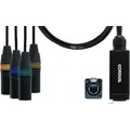 Cordial CDX0.7MN 3 Ethercon DMX Auflösung XLR m 4 Universen