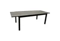 DEGAMO Gartentisch FARO (1-St), ausziehbar 200/300cm, Alu + Glas in Keramikoptik grau