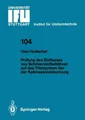 Prüfung des Einflusses von Schmierstoffadditiven auf das Tribosystem bei der Kal