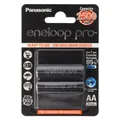 Panasonic Wiederaufladbare Batterien ENELOOP Pro BK-3HCDE (2 Stk., AA, 2500 mAh) (BK-3HCDE/2BE)