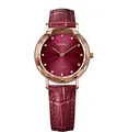 JOWISSA Violett/Schwarz/Rosa Aura Schweizer Damenuhr J5.649.M