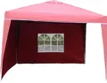 Gartenzelt Seitenwände 3 x 2m Polyester wasserabweisend mit Fenster