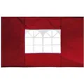 Lex 2er Set Seitenteile für Pavillon 3x3m Fenster  Seitenwand Faltpavillon Partyzelt Burgundrot