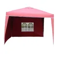 Seitenteile 2erSet für Alu Faltpavillon 3x3m bordeaux Seitenwand Pavillon