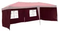 Linder Exclusiv GmbH Pavillonseitenteil 2x Seitenteil Seitenwand für Pavillon Paltpavillon Seitenteile, 300x200 cm, 1 Seitenteil mit Fenster, 1 Seitenteil geschlossen, Gartenzelt Seitenwände wasserabweisend