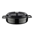Lava Mehrzweck-Schmortopf aus Gusseisen, 2,9 l 2 1/2 Quart Schwarzer Obsidian