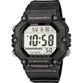 Casio Digitaluhr Ae-1600H-1Avdf, Wasserdicht 100m, 10 Jahre Batterielaufzeit, Weltzeit - Schwarz