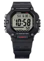 Casio Digital Resin Strap Dual Time Quartz AE-1600H-1AV 100M Men's Watch