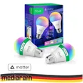 2X NOUS P3 Smart LED WiFi Matter Bulb Lampe RGB 9 Watt E27 Sockel A60 2700-6500K