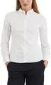 Marc O'Polo Damen Hemdbluse mit Stretch-Anteil elegant, Weiß (White), 44