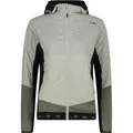 CMP Damen Hybrid Hoodie Jacke (Größe L, grau)