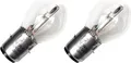 2x Lampe 6V - E- - Glühlampe BA20D 35/35W für Motorrad - Moped - Mofa