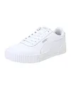 PUMA Damen Carina L Sneakers, Puma White-Puma White-Puma Silver, 37 EU