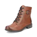 Rieker Damen Schnürstiefeletten 71202, Frauen Stiefeletten,reißverschluss,Boots,Stiefel,Bootee,Booties,halbstiefel,braun (24),42 EU / 8 UK