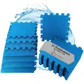 Montafox 1,95 m² Poolmatte 1 cm Dicke 21 Stück 30 x 30 x 1 cm Pool Unterlegmatte Whirlpool Planschbecken Bodenschutz Blau Bodenschutzmatte