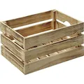 Kesper Aufbewahrungsbox  » 23 x 40 x 30 cm « Kiefernholz geflammt