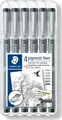 1 bis 32x STAEDTLER Pigmentliner, schwarz, 4+2 GRATIS Etui - SPARE BIS ZU 51%