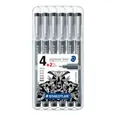 STAEDTLER pigment liner 308 Fineliner schwarz 0,05 + 0,1 + 0,3 + 0,5 + 0,8...