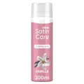 Satin Care Rasiergel Damen — Rasierschaum mit Vanilleduft für normale Haut, Schützt die Haut vor Hautirritationen — 200 ml
