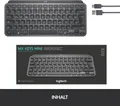 Logitech MX Keys Mini - Tastatur - hinterleuchtet - Bluetooth - QWERTZ - Deutsch - Graphite (920-010479)
