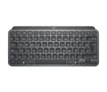 Logitech MX Keys Mini Graphite, schwarz, LEDs weiß, Logi Bolt, USB/Bluetooth, DE