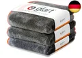 443TPO Premium Flausch 3er Set Auto Mikrofasertücher mit 600 GSM, Microfasertuch