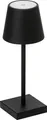 Dehner Akkuleuchte Dyan, Outdoor Tischleuchte, warmweiß, Schutzklasse IP54, Höhe 30 cm, Ø 11 cm, Metall / Kunststoff, schwarz