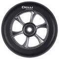 Chilli Scooter Stunt Turbo Rolle 110mm in der Farbe Schwarz, Rollencore aus Aluminium, Rollenhärte: 90A, 1034-1