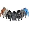 Alpha Speeds Motorradjacke - /Freizeit Herren Lammlederjacke Bikerjacke Highway 11 (Abnehmbares Innenfutter und Kapuze, (NEUE VERSION 2025) Aus weichem Lammleder, inkl. einsetzbarer Protektoren schwarz M