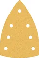 Bosch 10x EXPERT C470 Schleifblatt mit 7 Löchern (für Farbe auf Holz, Hartholz, Ø 100x150 mm, Körnung 80, Professional Zubehör Multischleifer)