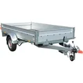 STEMA PKW-Anhänger "BASIC ST 1000", BxL: 128 cm x 251 cm, max. Nutzlast 740 kg - silberfarben