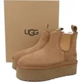 UGG Neumel Chelsea-Stiefel Braun mit elastischen Seiteneinsätzen und dicker Profilsohle - Braun - 39