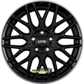 4x CMS C25 diamond rim black 7x17 ET45 - LK4/100 ML67.2 Felge Alu