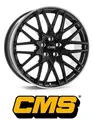 4x CMS C25 7X17 4/100 ET45 Diamond Rim Black