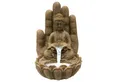 INTERGARDEN Wasserspiel Zimmerbrunnen mittelgroß - Buddha 55cm mit Beleuchtung, 35.5 cm Breite