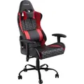 Trust Gaming GXT 708R Resto Gaming Stuhl, 360° Drehbar, Bürostuhl mit Abnehmbaren Kissen, Höhenverstellbarer Stuhl für Computer, Abschließbare... - Rot/Schwarz