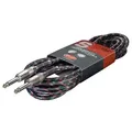 Stagg SGC6VTBK Instrumentenkabel Vintage Tweed Black