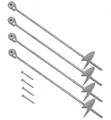 4x Erdanker 60cm Bodenanker f Schaukel Spielturm Erdnagel Befestigungsanker Zelt