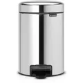 Brabantia International B.V. Brabantia Treteimer NEWICON, 3 Liter, Stylischer Abfallbehälter mit herausnehmbaren Innenbehälter, Farbe: Brilliant Steel 11 31 47